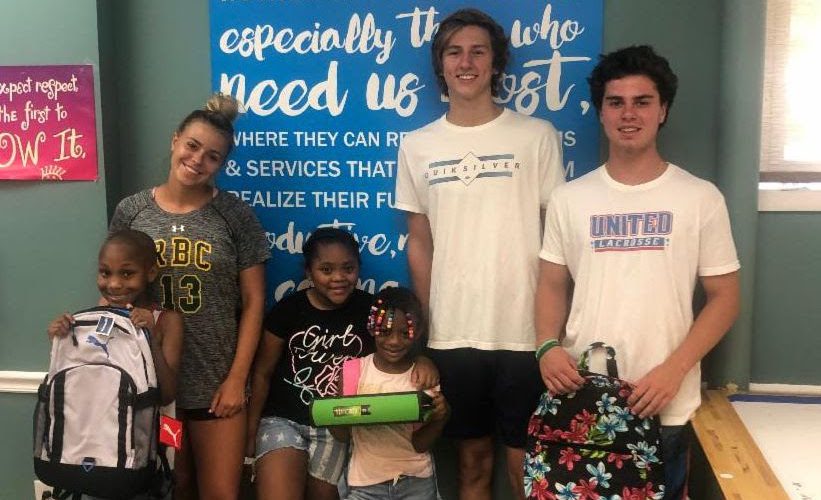 Christian Brothers Academy students helped organize a school supply drive