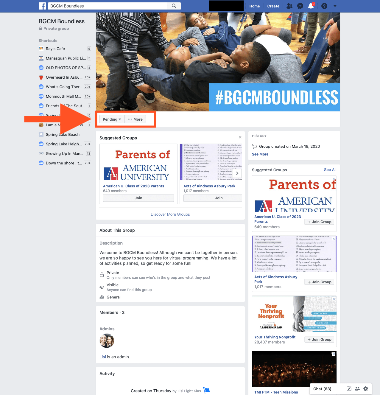 BGCM Boundless Facebook Group Enrollment Step 3