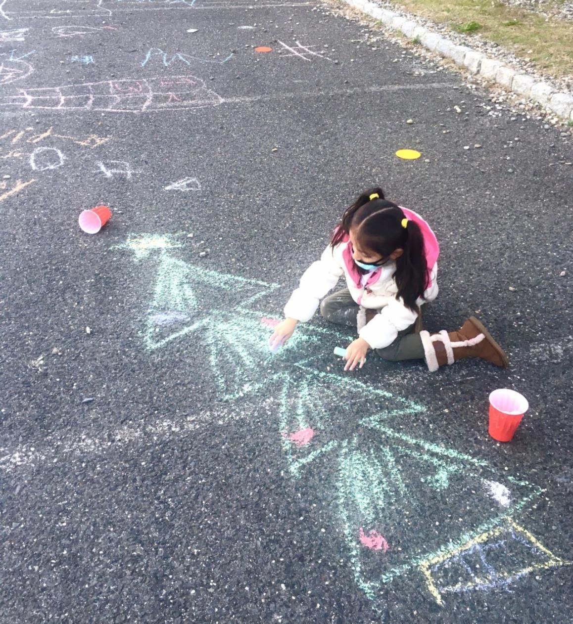 Using Sidewalk Chalk Outside