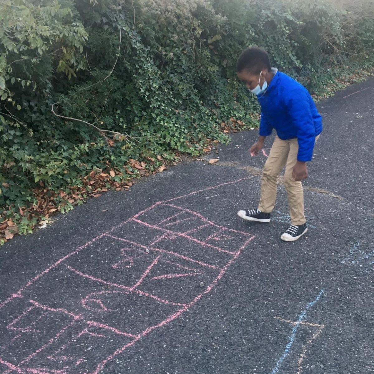 Using Sidewalk Chalk Outside