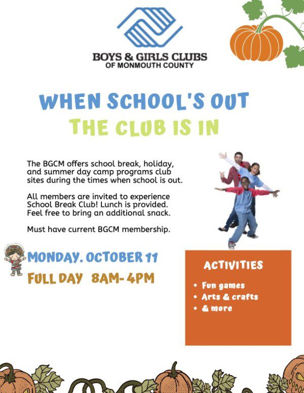 Clubs are Open Monday 10/11/2021
