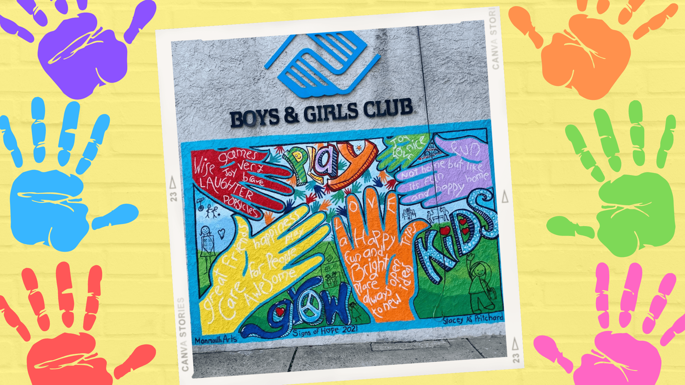 Graphic of new Red Bank Boys & Girls Club Mural