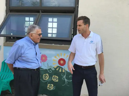 Henry touring the Asbury Park Unit with Doug Eagles