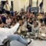 Bobby Okereke speaks to a group of children at the Boys & Girls Club in Monmouth County, New Jersey. Photo via BGCNJ and ESPN